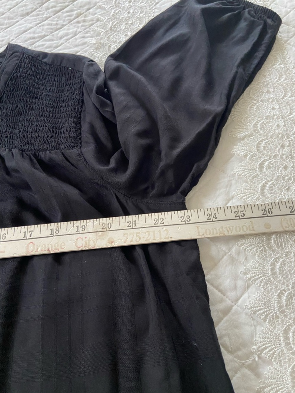 Time and Tru Black Bohemian Blouse Size L (12-14) - Picture 12 of 14